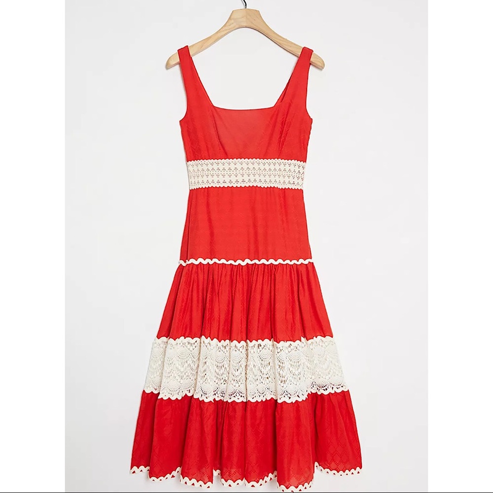Anthropologie Favianne Lace Maxi Dress Small